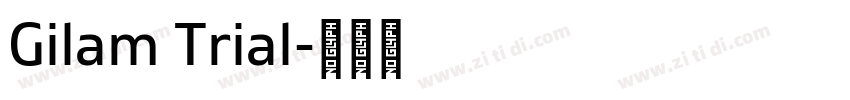 Gilam Trial字体转换